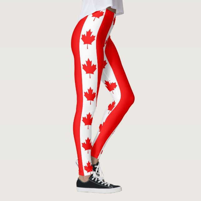 Leggings Bandera-Canadiense (Derecha)