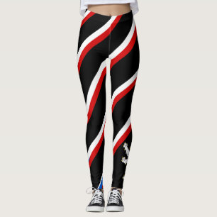 Leggings Bandera checa de las rayas