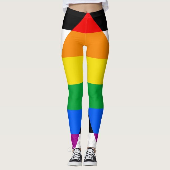 Leggings Bandera de Aliado Heterosexual (Anverso)