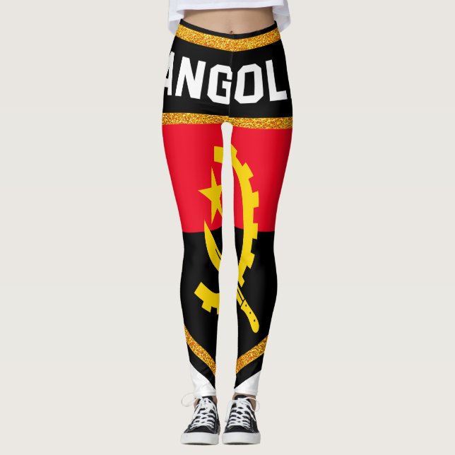 Leggings Bandera de Angola (Anverso)