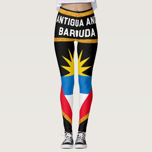 Leggings Bandera de Antigua y de Barbuda (Anverso)