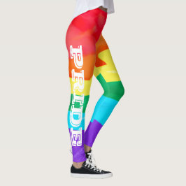 Leggings Bandera de arcoíris de acuarela del orgullo LGBT