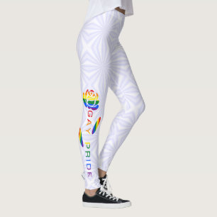 Leggings Bandera de Arcoíris de Orgullo Gay Rosa