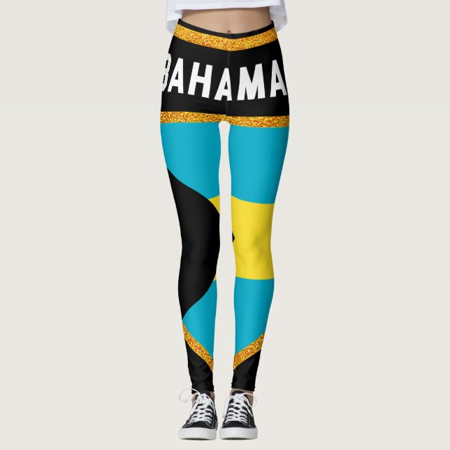 Leggings Bandera de Bahamas (Anverso)