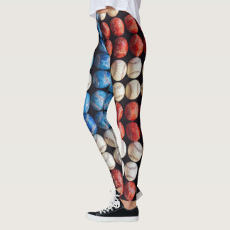 Leggings Bandera de Béisbol Americana