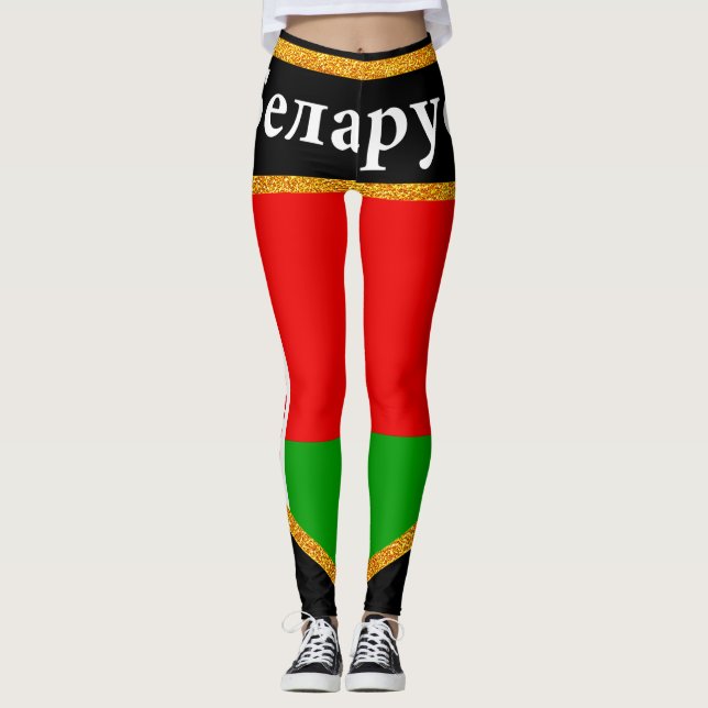 Leggings Bandera de Bielorrusia (Anverso)