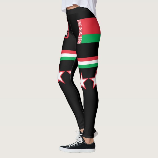 Leggings Bandera de Bielorrusia (Izquierda)