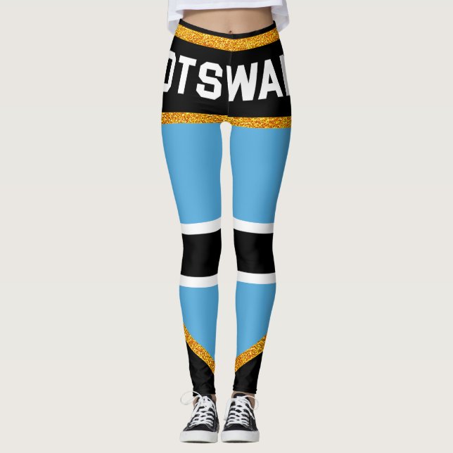 Leggings Bandera de Botsuana (Anverso)