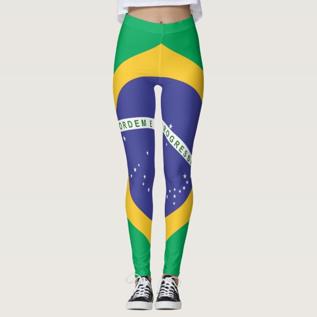 Leggings Bandera de Brasil (Anverso)