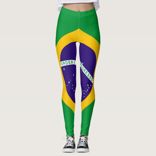 Leggings Bandera de Brasil (Anverso)