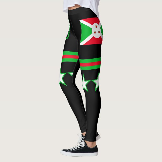 Leggings Bandera de Burundi (Izquierda)