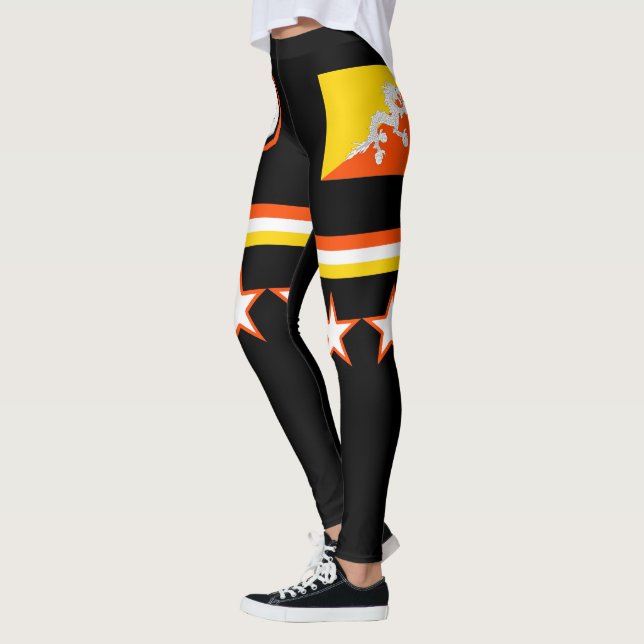 Leggings Bandera de Bután (Izquierda)