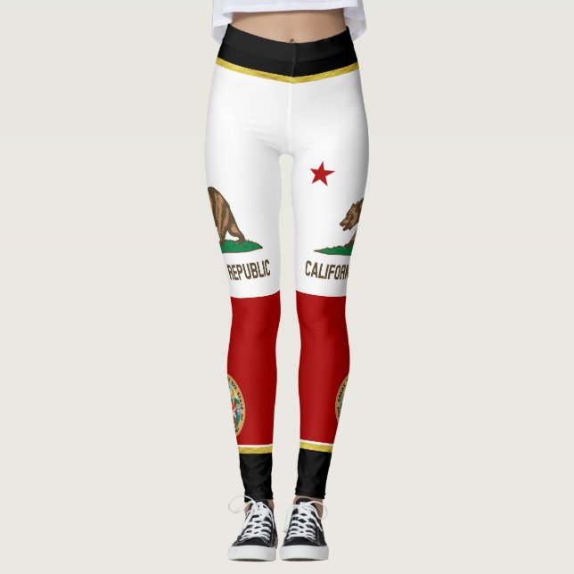 Leggings Bandera de California (Anverso)
