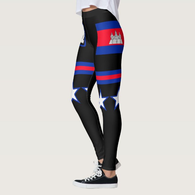 Leggings Bandera de Camboya (Izquierda)