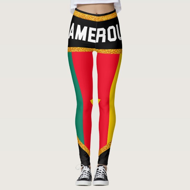 Leggings Bandera de Camerún (Anverso)