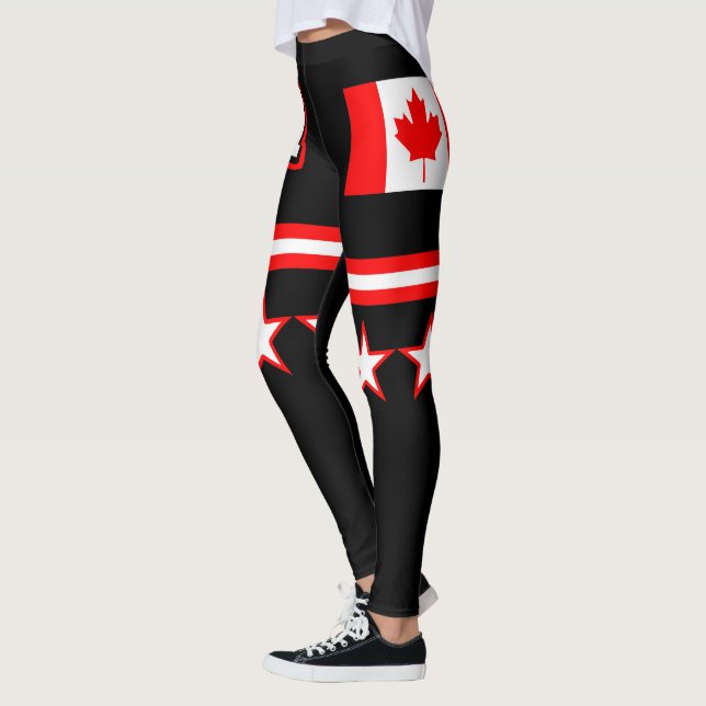 Leggings Bandera de Canadá (Izquierda)