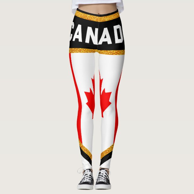 Leggings Bandera de Canadá (Anverso)