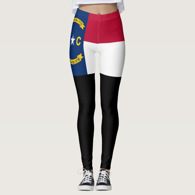 Leggings Bandera de Carolina del Norte (Anverso)