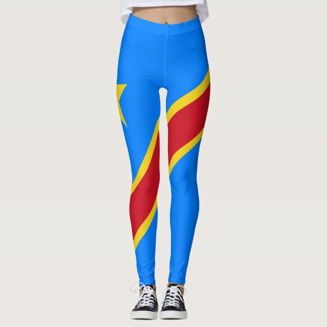 Leggings Bandera de Congo Kinshasa (Anverso)