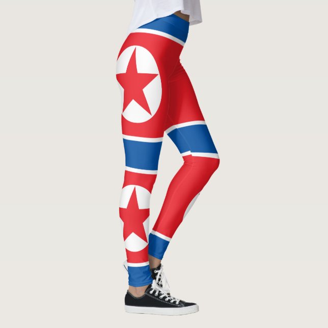 Leggings Bandera de Corea del Norte (Derecha)