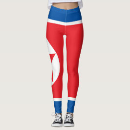 Leggings bandera de Corea del Norte