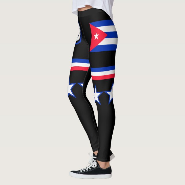 Leggings Bandera de Cuba (Izquierda)