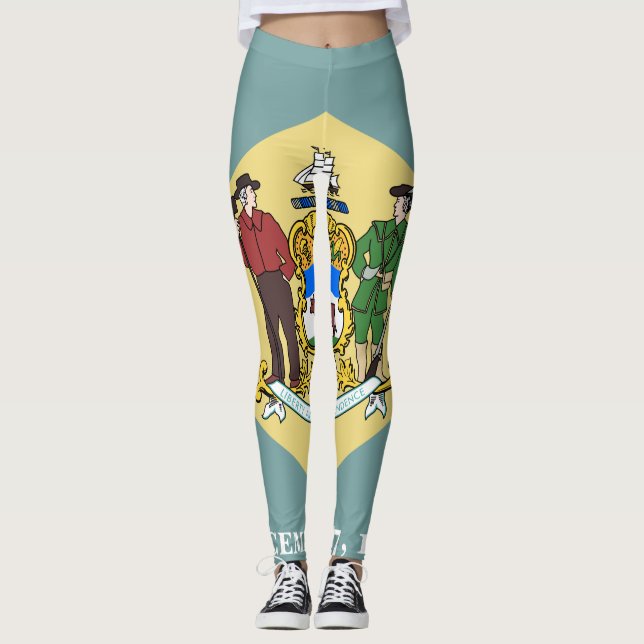 Leggings Bandera de Delaware, EE. UU. (Anverso)