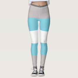 Leggings Bandera de Demiboy Gray Blue White Strit LGBT