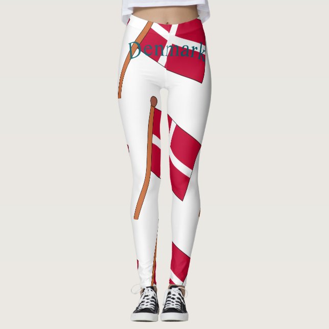 Leggings Bandera de Dinamarca Thunder_Cove (Anverso)