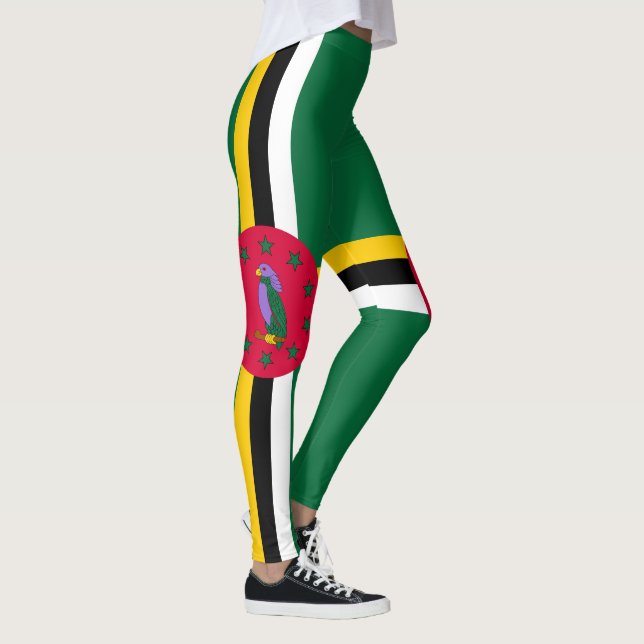 Leggings Bandera de Dominica (Derecha)
