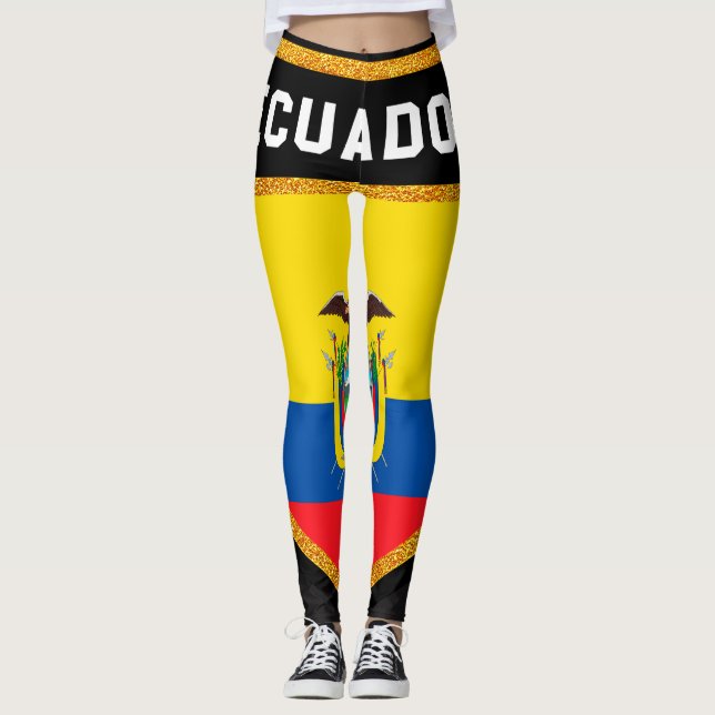 Leggings Bandera de Ecuador (Anverso)