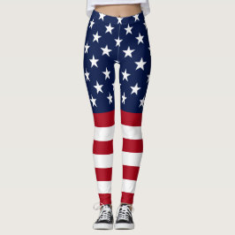 Leggings Bandera de EE.UU. de Star Spanglage