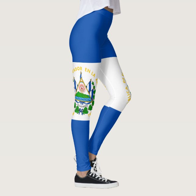 Leggings Bandera de El Salvador (Derecha)