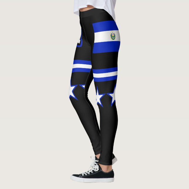 Leggings Bandera de El Salvador (Izquierda)