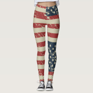 Leggings Bandera de Estados Unidos merecida mirada