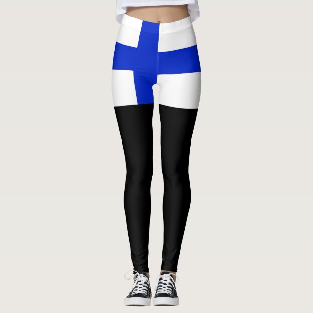 Leggings Bandera de Finlandia (Anverso)