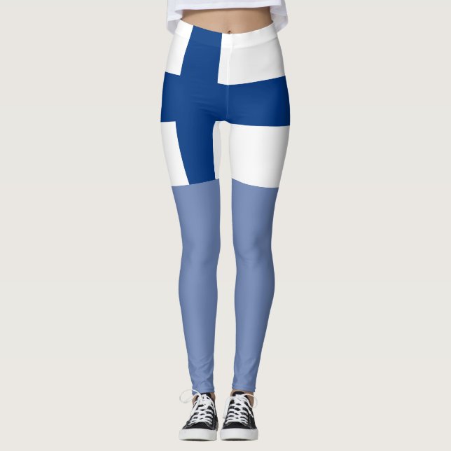 Leggings Bandera de Finlandia (Anverso)