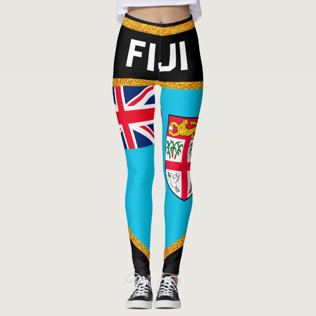 Leggings Bandera de Fiyi (Anverso)