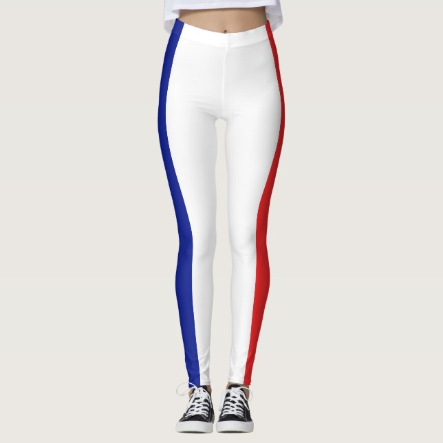 Leggings Bandera de Francia Tricolore Francés (Anverso)