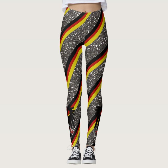 Leggings Bandera de franjas de Alemania (Anverso)