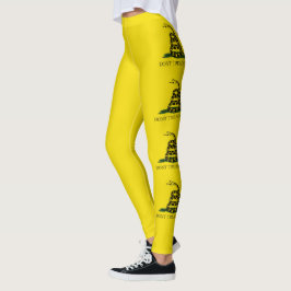 Leggings Bandera de Gadsden (no me toques) (bandera de las