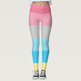 Leggings Bandera de Género Rosa Azul Gris Amarillo Rojo Tir