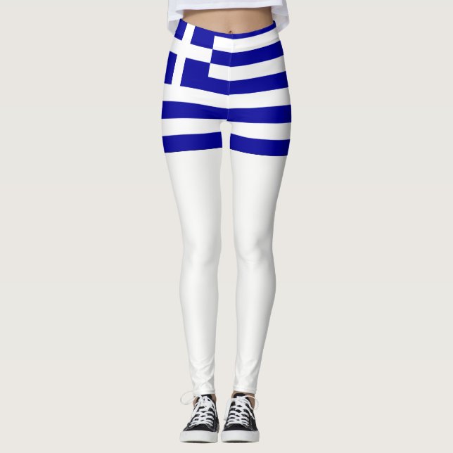 Leggings Bandera de Grecia (Anverso)