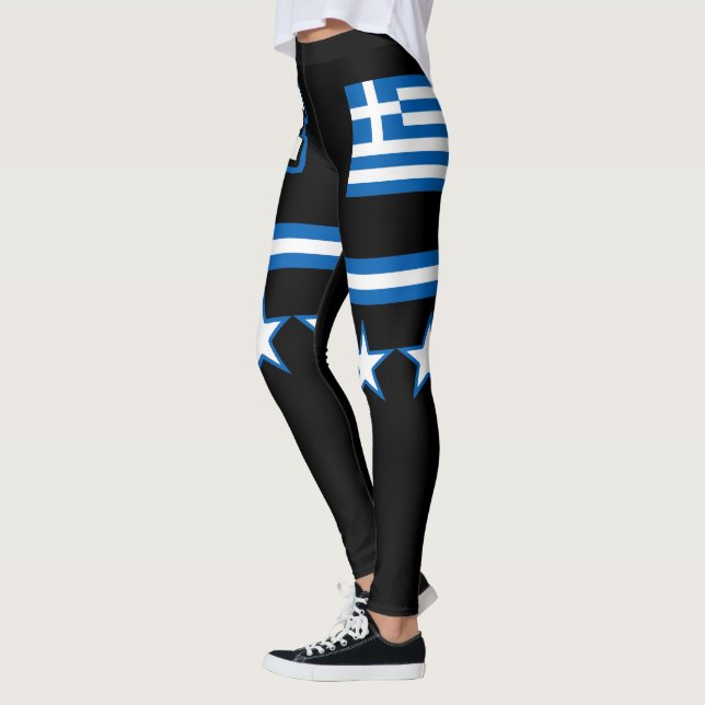 Leggings Bandera de Grecia (Izquierda)