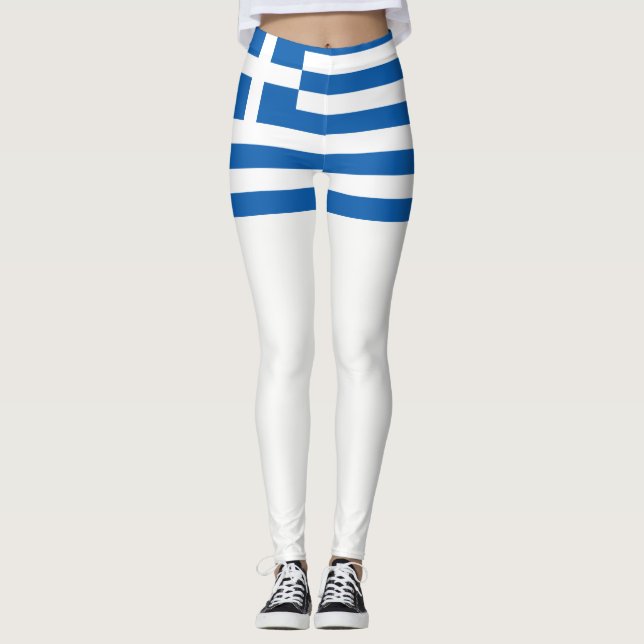 Leggings Bandera de Grecia (Anverso)