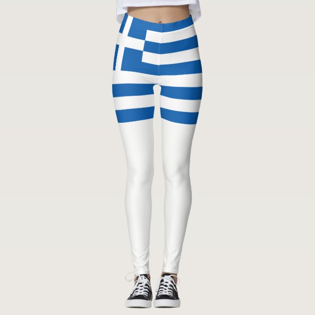 Leggings Bandera de Grecia (Anverso)