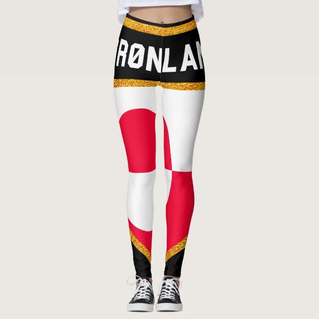 Leggings Bandera de Groenlandia (Anverso)