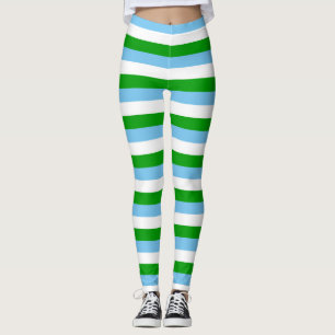 Leggings Bandera de Guatemala rayas símbolo de país líneas