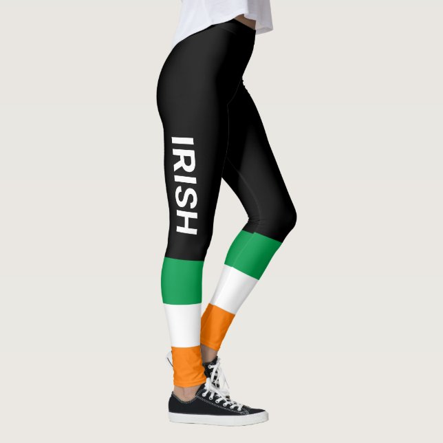 Leggings Bandera de Irlanda del Día de San Patricio (Derecha)