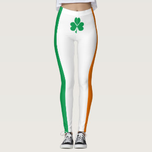 Leggings Bandera de Irlanda Shamrock